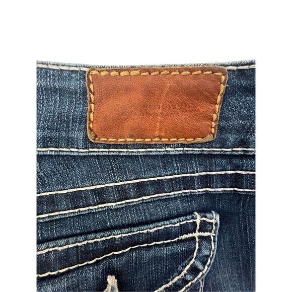 True Religion Low Rise Dark Wash Flared Denim Jeans - Picture 6 of 7